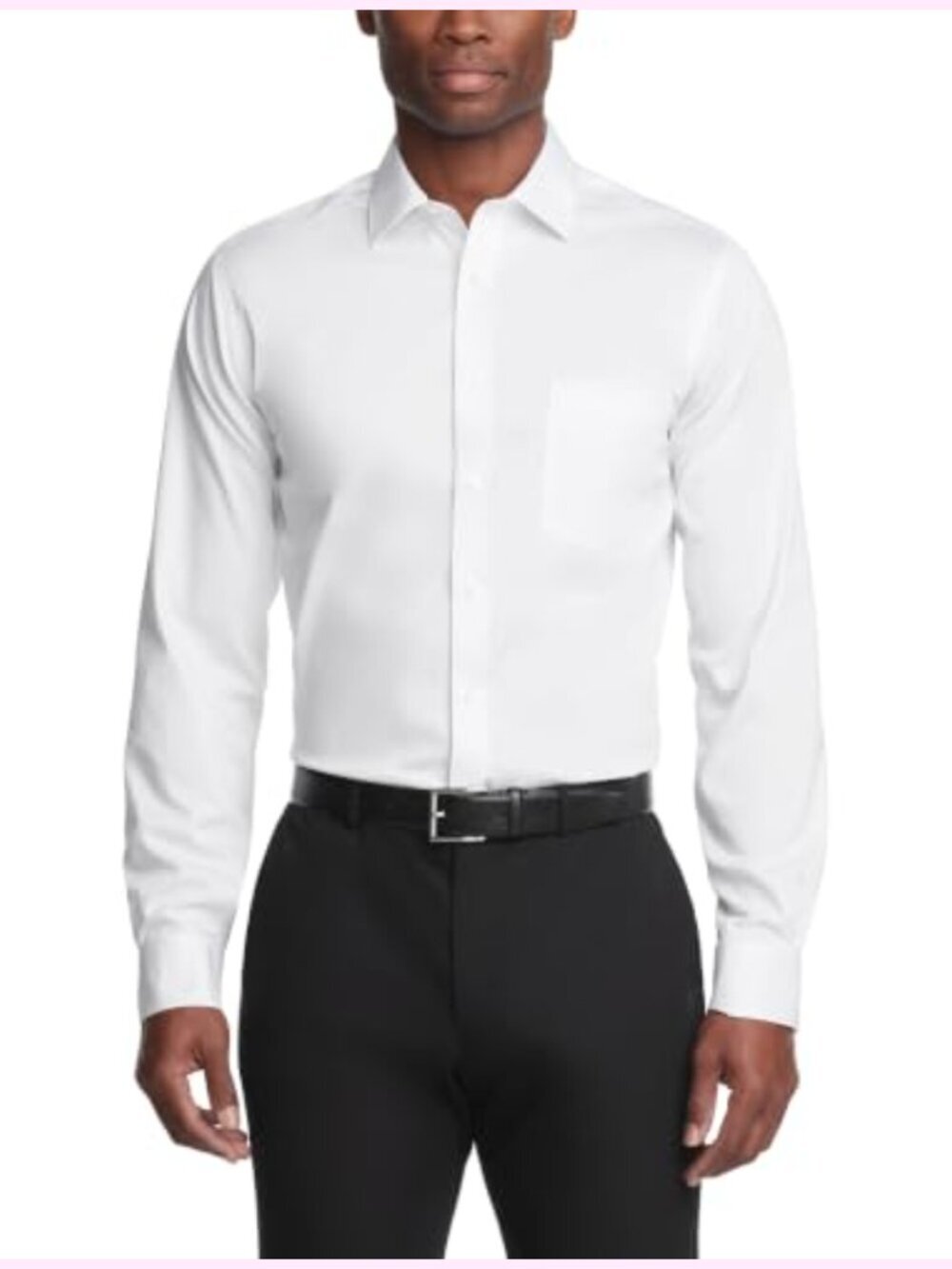 Men's Regular Fit Wrinkle-Free Dress Shirt Long Sleeve Stretch Button Down